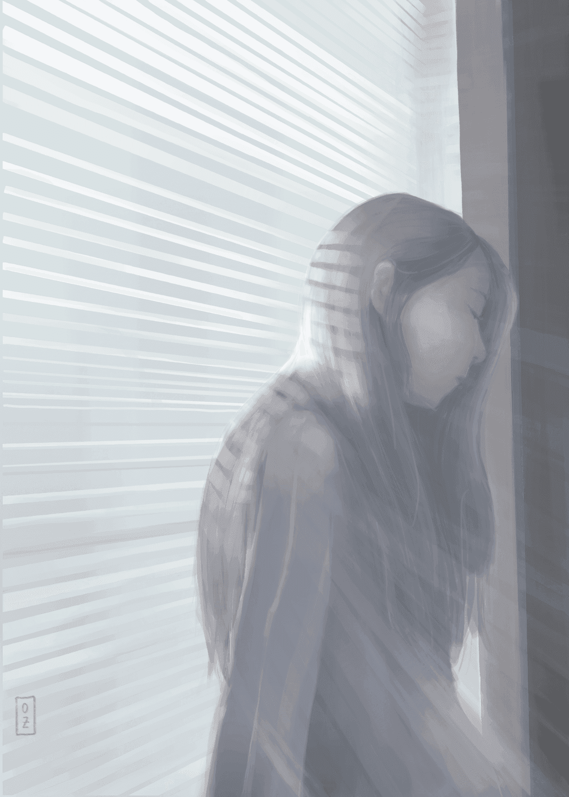 through the blinds